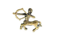 Figurki dekoracyjne - Figurka Strzelca Znak Zodiaku Stare Złoto - miniaturka - grafika 1