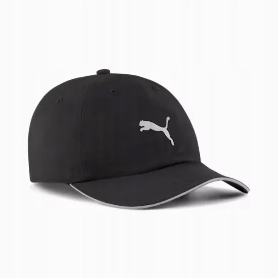 Czapka z Daszkiem Puma Do Biegania Cienka Małe Logo Czarna 026169 01 r. L