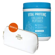 Włosy, skóra, paznokcie - Vital Proteins Collagen Peptides, smak neutralny, 567 g + kosmetyczka gratis - miniaturka - grafika 1