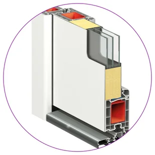 Drzwi frontowe, aluminium i PVC, białe, 110x210 cm Lumarko! - Drzwi zewnętrzne - miniaturka - grafika 7