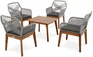 Meble ogrodowe - Zestaw mebli ogrodowych Piago - Szary/Grafitowy - miniaturka - grafika 1