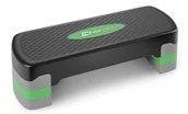 Steppery i stepy - Hop-Sport Step do aerobiku 3-stopniowy czarno/zielony 52874 - miniaturka - grafika 1