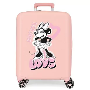 Disney Minnie Heart Walizka kabiny Nude 40x55x20 cms Twarde mocowanie ABS Wbudowany 38,4l 2,82 kg 4 koła Podwójne Bagaż Ręczny, Różowy, Talla única, Walizka kabinowa - Walizki - miniaturka - grafika 1