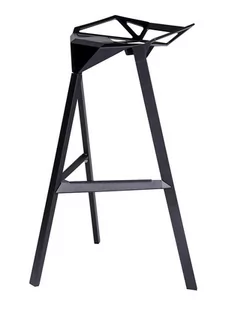 Hoker KING HOME Split Premium, czarny - Taborety i hokery - miniaturka - grafika 1