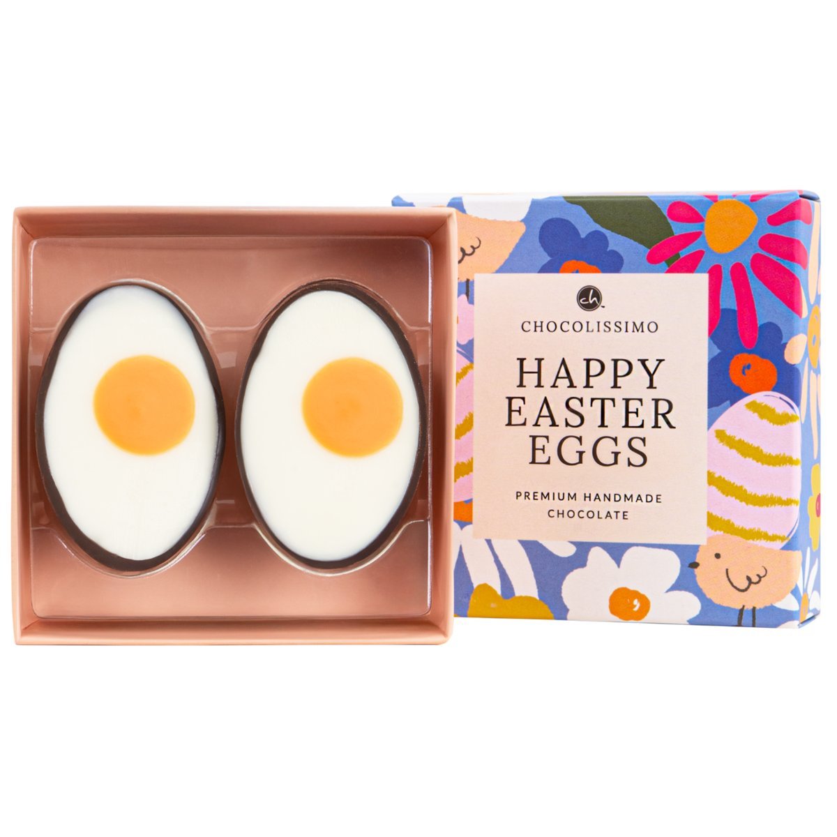 2 połówki jajek z belgijskiej czekolady z nadzieniem o smaku białej trufli 38 g Prezent na Wielkanoc