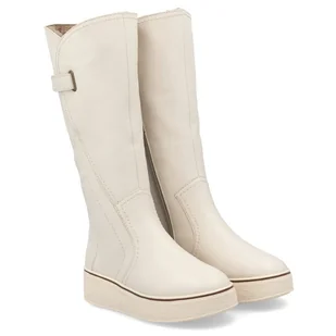 Kozaki damskie Rieker 78853-80 WHITE 37 - Kozaki damskie - miniaturka - grafika 1