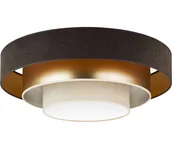 Lampy sufitowe - Duolla - LED Plafon LUNETA LED/26W/230V śr. 60 cm 4000K brązowy/złoty - miniaturka - grafika 1