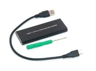 Obudowy i kieszenie na dyski twarde - CoreParts MSUB8001 obudowa do dysków twardych Obudowa SSD Czarny M.2 - miniaturka - grafika 1