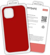 Etui i futerały do telefonów - Mysafe MYSAFE ETUI SILIKONOWE IPHONE 12 PRO MAX CZERWONY PUDEŁKO - miniaturka - grafika 1