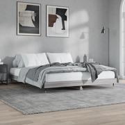 Łóżka - Rama łóżka, szary dąb sonoma, 120x200cm materiał drewnopochodny Lumarko! - miniaturka - grafika 1