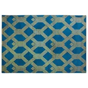 Dywany - Beliani Dywan z wiskozy 160 x 230 cm niebieski VEKSE - miniaturka - grafika 1