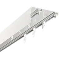 Karnisze - Szyna DECASTYL Sufitowa podwójna z agrafkami Biały 150 cm - miniaturka - grafika 1