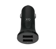 Ładowarki samochodowe - Xqisit 2x USB-A 4,8 A (czarny) - miniaturka - grafika 1