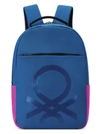 Plecaki - Delsey x Benetton Plecak "Fabrica" w kolorze niebieskim - 30 x 44 x 14 cm - miniaturka - grafika 1