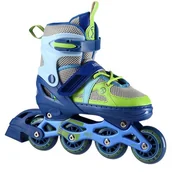 Rolki - Łyżworolki NILS EXTREME NJ1828A ( 39-42) Niebiesko-zielony - miniaturka - grafika 1