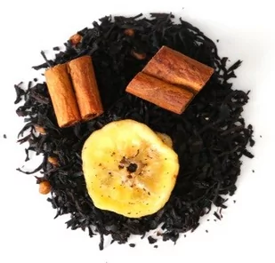 Herbata czarna o smaku banan w cynamonie 150g najlepsza herbata liściasta sypana w eko opakowaniu - Herbata - miniaturka - grafika 1