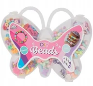 Prace ręczne dla dzieci - Koraliki do robienia bransoletek biżuterii Zestaw Koralików Motyl - miniaturka - grafika 1