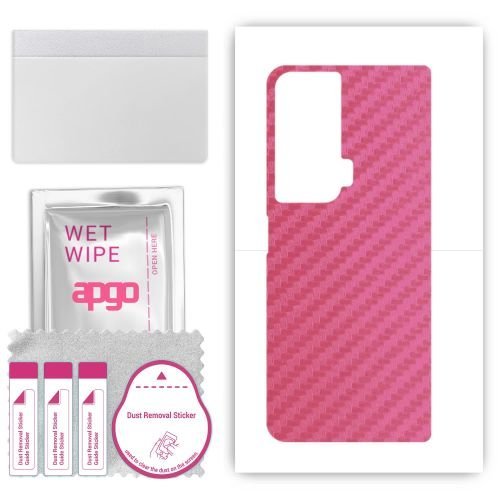 folia naklejka skórka strukturalna na TYŁ do Honor Magic VS Ultimate - Carbon Różowy - apgo SKINS