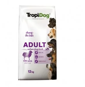 Tropidog Premium Adult Medium&Large Breeds Lamb&Rice 15 kg - Sucha karma dla psów - miniaturka - grafika 2
