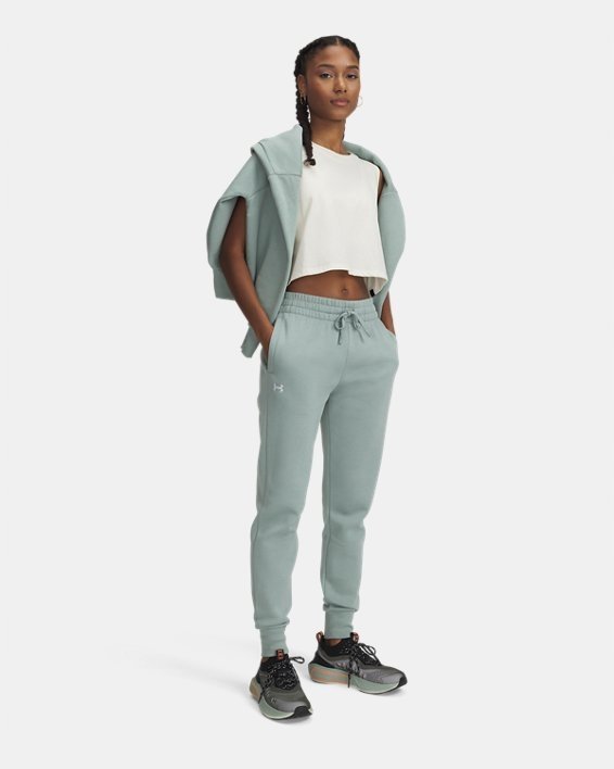 SPODNIE DAMSKIE DRESOWE UNDER ARMOUR JOGGERY BAWEŁNIANE RIVAL FLEECE S