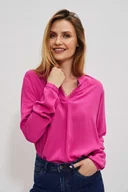 Koszule damskie - Koszula z koronkowym dekoltem-XS - miniaturka - grafika 1