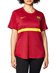 Nike Damski T-shirt FCB WNK DRY ACDPR TOP SS, szlachetny czerwony/Amarillo/(Amarillo) (bez sponsora-plyr), M - Koszulki i topy damskie - miniaturka - grafika 1