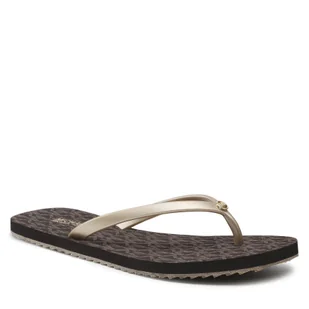 Michael Kors Japonki MICHAEL Jinx Flip Flop 40S1JIFA1Q Brn/Gold - Klapki i japonki damskie - miniaturka - grafika 1