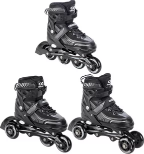 Rolki-Wrotki 3w1 Croxer Optima Black 35-38 - Rolki - miniaturka - grafika 1