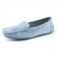 Mokasyny damskie - EVENTO 2190 damskie mokasyny wkładka skóra blue - miniaturka - grafika 1