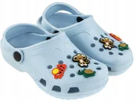 Buty dla dziewczynek - Clogi Dziecięce zwierzątka niebieskie rozm. 24 - miniaturka - grafika 1
