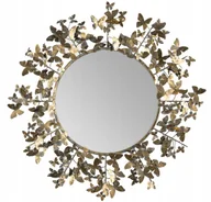 Lustra - LUSTRO DO SALONU WISZĄCE OKRĄGŁE METALOWE MOTYL ZŁOTE 80cm - miniaturka - grafika 1