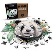 Puzzle - Puzzle Drewniane Puszysta Panda Xxl 550 Elementów - miniaturka - grafika 1