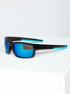 Okulary przeciwsłoneczne - Niebieskie okulary przeciwsłoneczne Denley MIAMI7 - grafika 1