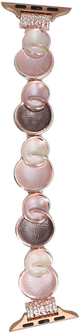 GlacierX bransoleta do smartwatcha Gleam Bubbles Stretch Bracelet Rose Coffee do Apple Watch 38/40/41mm Kawowo-Różowa