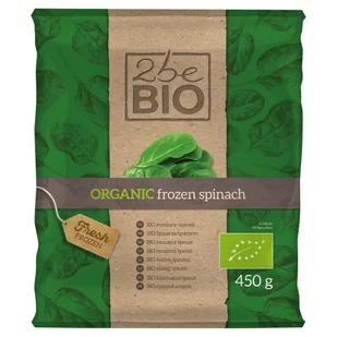 MROŻONKI (2beBIO) SZPINAK MROŻONY BIO 450 g - 2beBIO BP-5907222032381 - Mrożonki warzywne i owocowe - miniaturka - grafika 1