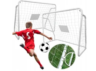BRAMKA PIŁKARSKA ZESTAW 2 SZT BRAMEK DO GRY W PIŁKĘ NOŻNĄ BRAMKA TRENINGOWA - Piłka nożna BRAMKA PIŁKARSKA ZESTAW 2 SZT BRAMEK DO GRY W PIŁKĘ NOŻNĄ BRAMKA TRENINGOWA - Piłka nożna - miniaturka - grafika 1