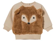 Bluzy i sweterki niemowlęce - lupilu® Pluszowy sweterek niemowlęcy z haftem (62-68, Beżowy) - miniaturka - grafika 1