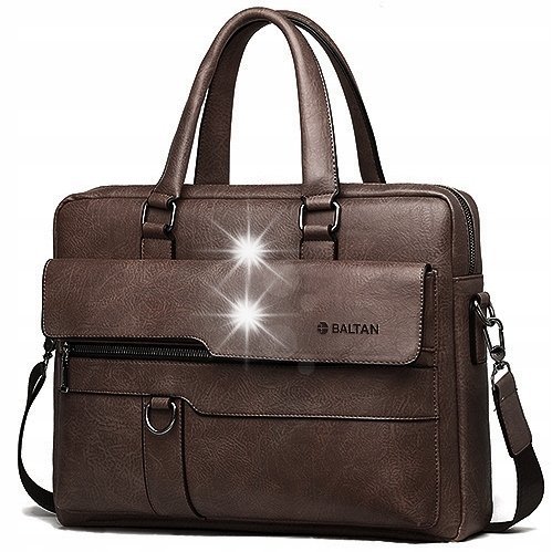 Torba męska biznesowa na laptop-a aktówka eko-skóra pojemna JAKOŚĆ