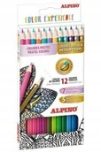 Przybory szkolne - ALPINO Kredki ołówkowe metaliczne 12 kolorów KX6061 - miniaturka - grafika 1