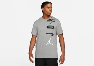 Nike Air Jordan Stretch Crew Tee Carbon Heather - Koszulki męskie - miniaturka - grafika 1