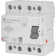 Bezpieczniki elektryczne - Wyłącznik różnicowoprądowy ETI Polam EFI-P4 002061622 3P+N 40A AC 0,1mA 10kA - miniaturka - grafika 1