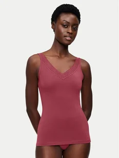 Triumph Top Feel Of Modal 10221637 Różowy Slim Fit - Piżamy damskie - miniaturka - grafika 1