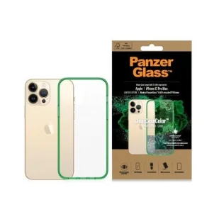 Etui PanzerGlass ClearCase antybakteryjne z certyfikatem Military Grade na iPhone 13 Pro Max - przezroczysto-zielone - Etui i futerały do telefonów - miniaturka - grafika 1