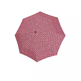 Parasole - reisenthel Umbrella Pocket Classic – kompaktowy parasol kieszonkowy z butelek PET pochodzących z recyklingu – z ergonomicznym uchwytem, czerwony, 24 x 4,5 x 5 cm, Wytrzymały parasol kieszonkowy - grafika 1