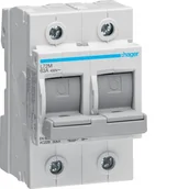 Bezpieczniki elektryczne - HAGER POLO Rozłącznik bezpiecznikowy 2P 63A D02 L72M - miniaturka - grafika 1