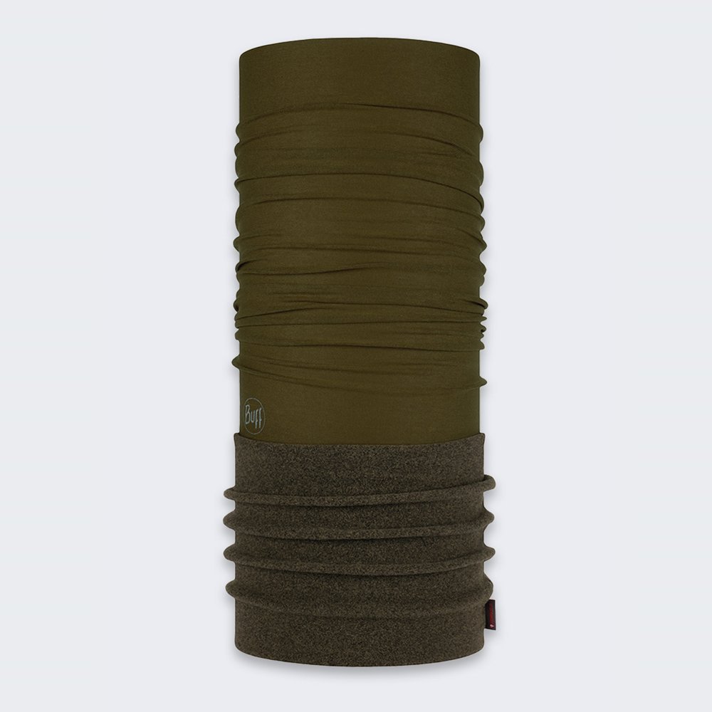 Komin wielofunkcyjny z polaru Buff Safety Polar Solid Military