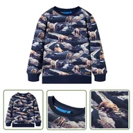 Bluzy dla dziewczynek - Bluza dziecięca - granatowa - 140 - Bluza Dla Dziecka - miniaturka - grafika 1
