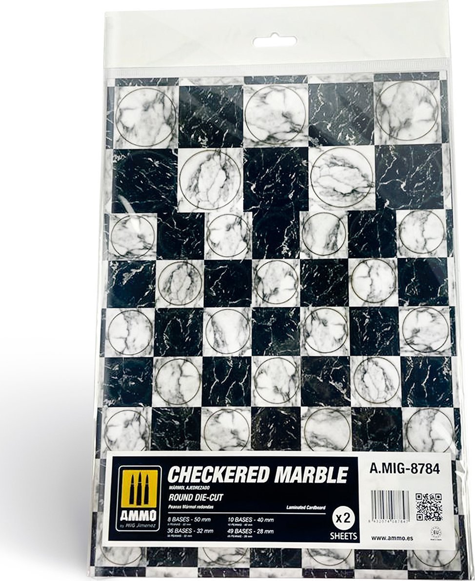Vallejo Ammo: Checkered Marble - Round Die-Cut 2