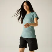 Koszulki i topy damskie - Regatta Koszulka damska Fingal Slogan Zielony, Rozmiar: 34 - miniaturka - grafika 1