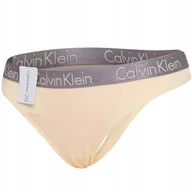 Majtki damskie - CALVIN KLEIN MAJTKI DAMSKIE STRINGI 1P YELLOW r.XS - miniaturka - grafika 1
